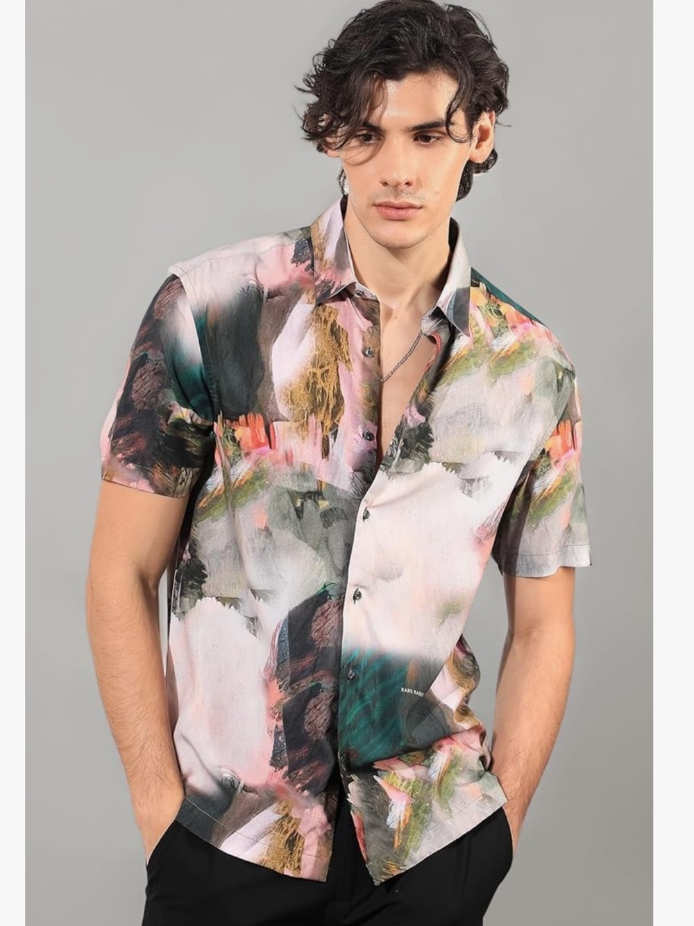Rare Rabbit Regular fit Abstract Print Shirt